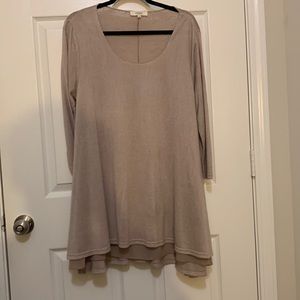 Dress Up Boutique dress. Taupe color. Size Large